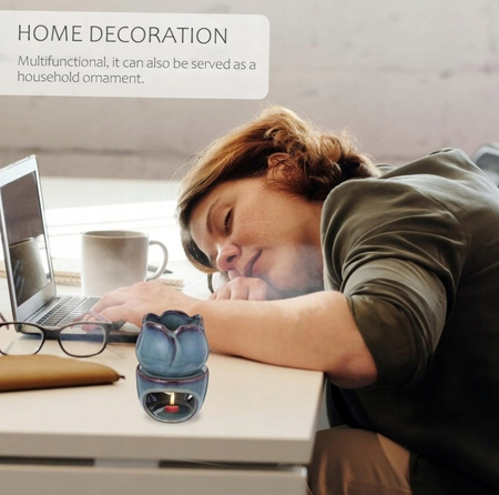 Ceramiczny kominek zapachowy Tulipan 12 cm Aromaterapia dekoracja