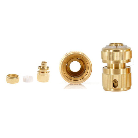 Mosiężne szybkozłączki do węża ogrodowego 4 sztuki