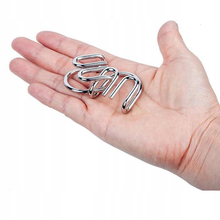 METALOWE PUZZLE z drutu łamigłówka zabawka sztuczka test IQ dla dorosłych