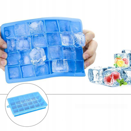 Foremka silikonowa do kostek lodu zestaw 3 sztuk