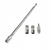 ANTENA TELESKOPOWA 75cm wtyk F + 3 adaptery wt jack 3,5 gniazdo TV (1158)