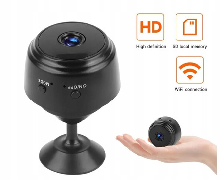 KAMERA IP SZPIEGOWSKA HD 360° TRYB NOCNY BEZPRZEWODOWA WIFI MONITORING