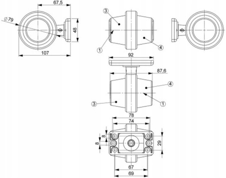 Lampy Obrysowe zestaw Lawety Pomoc Drogowa Przyczepki Przyczepy 2szt