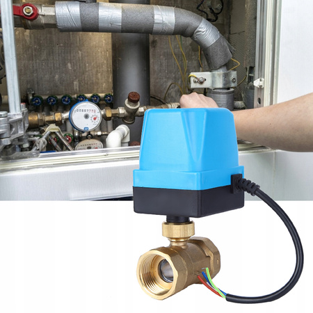 Elektrozawór kulowy z siłownikiem 1cal DN25 220V