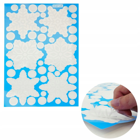 Zestaw 5 szt NAKLEJKI Świąteczne Ozdoby Okienne DEKORACJA na Szybę Kolorowe