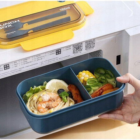 ŚNIADANIÓWKA POJEMNIK LUNCH BOX PUDEŁKO NA OBIAD ŚNIADANIE KANAPKI 1200ML
