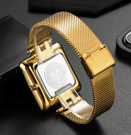 MISSFOX luksusowy zegarek na rękę minimalistyczne modne zegarki kwarcowe