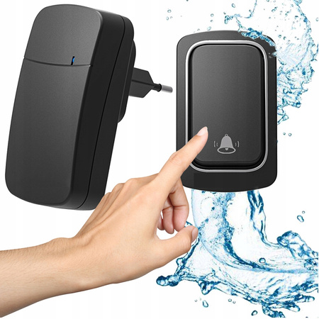 DZWONEK BEZPRZEWODOWY DO DRZWI DO FURTKI WODOODPORNY ZEWNĘTRZNY