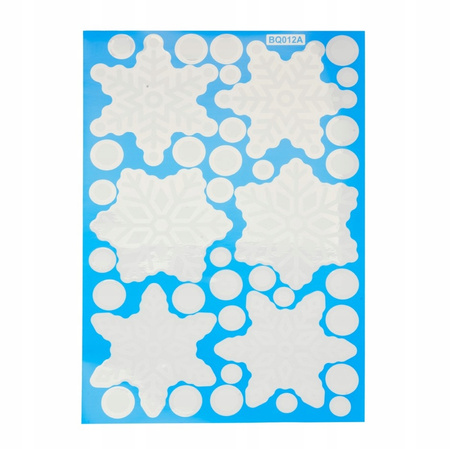 Zestaw 5 szt NAKLEJKI Świąteczne Ozdoby Okienne DEKORACJA na Szybę Kolorowe