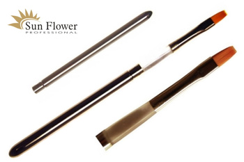 Pędzel Syntetyczny - Nr 6 - Prosty - Oprawa Metal.