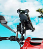  UCHWYT MOTOCYKLOWY NA TELEFON ANTYWIBRACYJNY ŁADOWARKĄ INDUKCYJNĄ 15W + USB