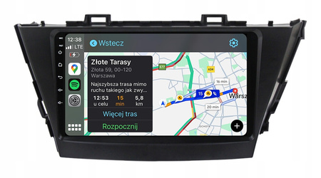 TOYOTA PRIUS+ PLUS RADIO NAWIGACJA ANDROID AUTO CARPLAY MAPY APLIKACJE
