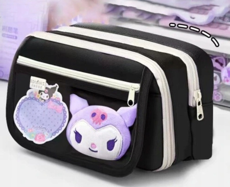 DUŻY PIÓRNIK KUROMI SASZETKA NASTOLATEK SZKOLNY WISIORKI I NAKLEJKI