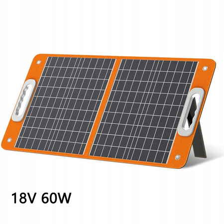 PANEL SŁONECZNY PRZENOŚNY 60W 18V FLASHFISH SKŁADANA ŁADOWARKA SŁONECZNA
