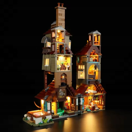 Zestaw oświetlenia LED DIY do zestawu klocków LEGO 76437 The Burrow