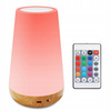 LAMPKA NOCNA LED ŚCIEMNIALNE RGB DOTYKOWA + PILOT