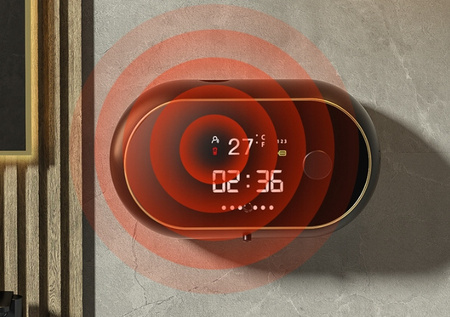 Premium Automatyczny Dozownik Pianki Zegar Temperatura ładowany USB -450Ml