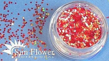 Łuska Mała - Czerwień Tęczowa Transparent - L18