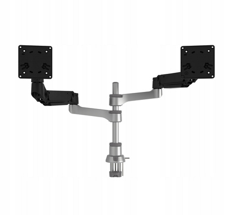 R-Go Caparo 4 D2 Cyrkularny Uchwyt na dwa monitory