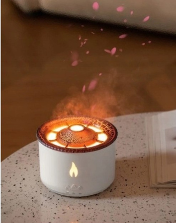 Nawilżacz powietrza J-V19 DYFUZOR AROMA WULKAN do olejków 7 LED