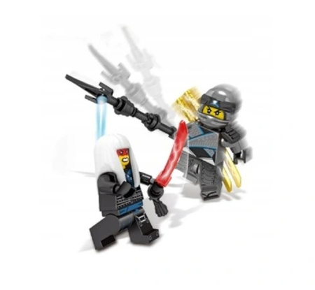 ZESTAW FIGURKI NINJA 24 SZTUK KLOCKI AKCESORIA ZAMIENNIK