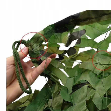 2.8 x 2.1 metra SIATKA MASKUJĄCA WOJSKOWA PODWÓJNA WARSTWA KAMUFLAŻ