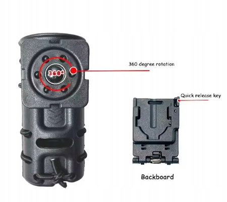 Kabury na latarki 360 stopni obrotowa osłona na latarkę etui