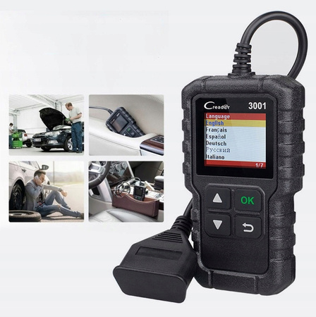 CR-3001 INTERFEJS SKANER BŁĘDÓW KASOWANIE OBD-2