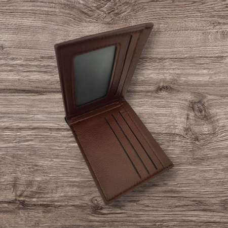 Portfel brązowy męski skóra ekologiczna