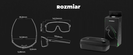 Okulary Rockbros Rowerowe Przezroczyste Przeciwmgielne-SP350