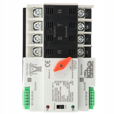 AUTOMATYCZNY PRZEŁĄCZNIK TRANSFERU ZASILANIA 100A 4P