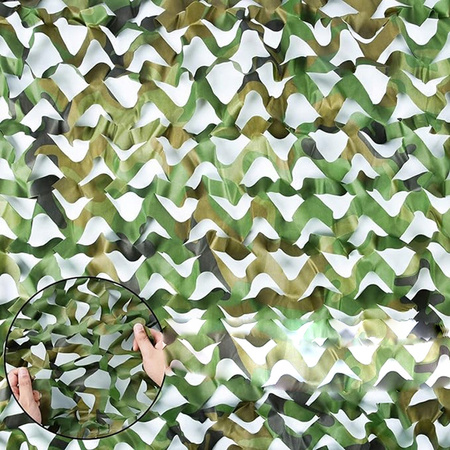 Wojskowa siatka ogrodowa w kamuflażu Podwójna 2x4 M z smyczą