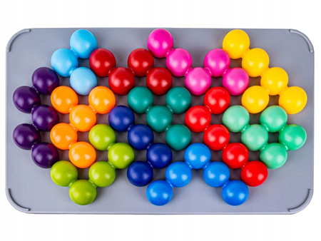 LOGICZNA GRA ZRĘCZNOŚCIOWA IQ, UKŁADANKA, ŁAMIGŁÓWKA, KOLOROWE KLOCKI 3D