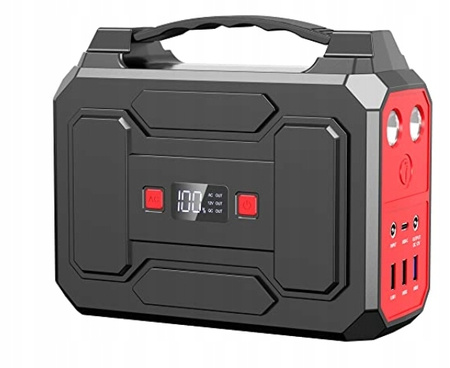Przenośny generator POWER BANK 100W 27000mAh stacja ładująca + solar 40w