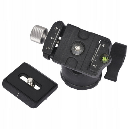 Głowica Kulowa Niskoprofilowa H-28 + Zacisk Płyta