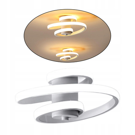 Nowoczesna lampa sufitowa LED, 24W 3500K (biała)