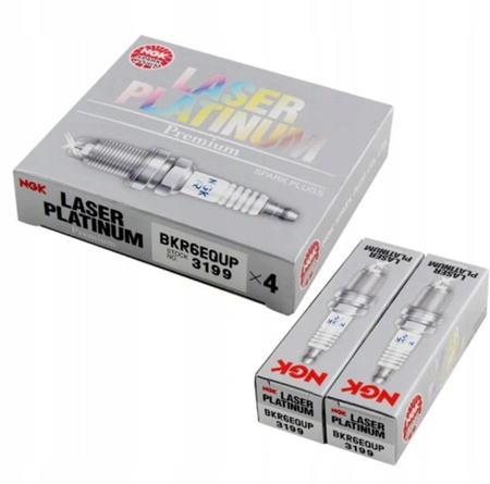 NGK 3199 ŚWIECA ZAPŁONOWA BKR6EQUP LASER PLATINUM x 4