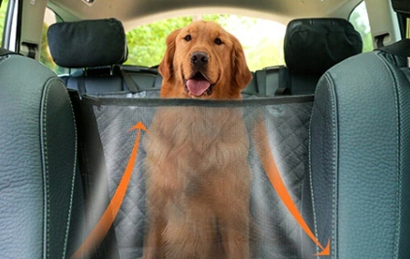 MATA do samochodu dla psa kota zwierzaka na fotel wodoodporna CZARNA XL