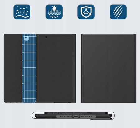 ETUI Z KLAWIATURĄ IPAD 10,2 cala klawiatura bezprzewodowa magnetyczna RGB