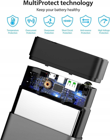 TOOSPON Powerbank 27000 mAh funkcja szybkiego ładowania telefonu