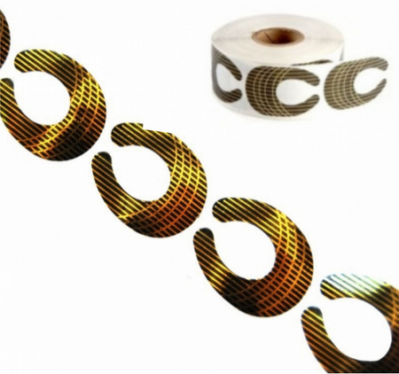 Formy Do Paznokci Złote - Podkowa 500 szt