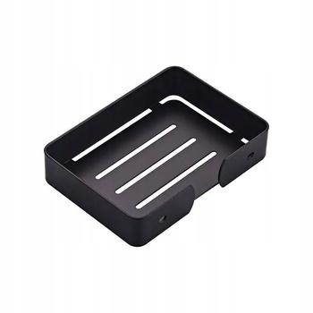 Mydelniczka ze stali nierdzewnej uchwyt ścienny czarny