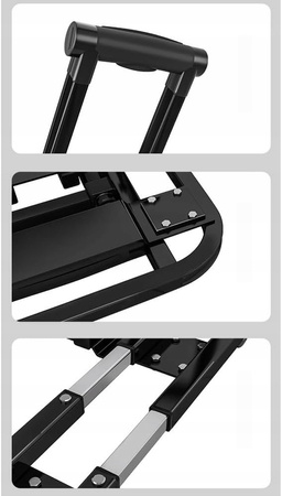 Wózek transportowy platformowy składany transporter przenośny 800 kg 6 kół