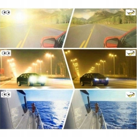 Okulary do jazdy nocą i w dzień fotochromowe dla kierowców