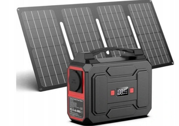 Przenośny generator POWER BANK 100W 27000mAh stacja ładująca + solar 40w