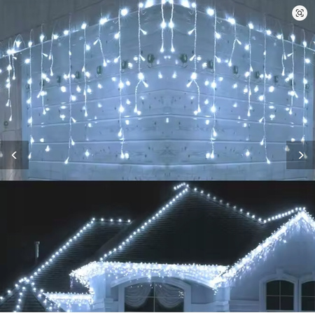 Kurtyna świetlna LED 4M ? ZIMNY BIAŁY