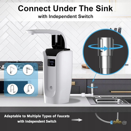 System filtrów wody LAMON, alkaliczny filtr wody do kranu nablatowego