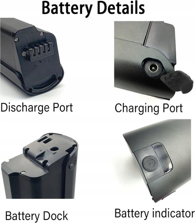 Nazwa: Akumulator do roweru elektrycznego 36 V 15 Ah Polluno City 540 Wh