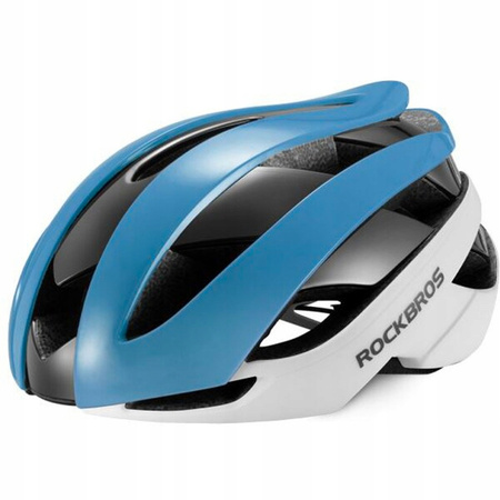 Kask rowerowy ROCKBROS Niebiesko-biały Szosowy rozmiar L