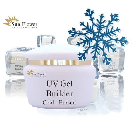 Żel UV Budujący Clear Frozen 50g – Chłodny, Przezroczysty, Profesjonalny